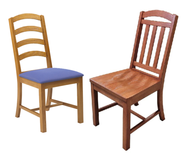 Arch Chair w\/Wood or Upholstered Seat & Wood Back
